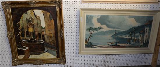 2 framed Continental oils